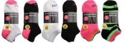 144 Pairs Womens Elite No Show Athletic Performance Socks Size 9-11 - Womens Ankle Sock