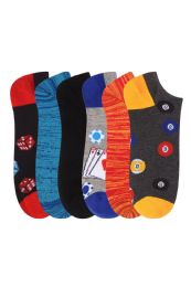 360 Pairs Men's Fashion No Show Novelty Socks Size 10-13 - Mens Ankle Sock