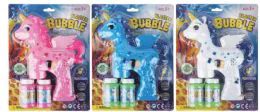 24 Wholesale Unicorn Bubble Blaster Batteries Included Lights And Music