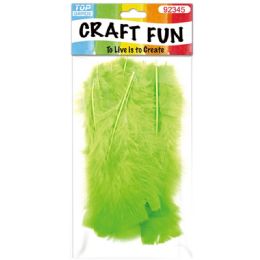 120 Pieces Diy Feather Lime Green - Pom Poms and Feathers