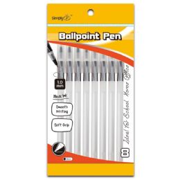 96 Wholesale Ballpoint Pen Black