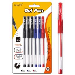 97 Pieces Six Count Gel Ink Assorted With Soft Grip - Pens