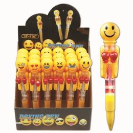 96 Wholesale Smile Face Boxingl Pen