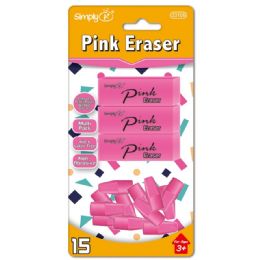 24 of Pink Eraser Set Latex Free