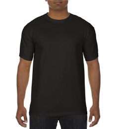 24 Pieces Men's Black Short Sleeve T-Shirts, Size Medium - Mens T-Shirts