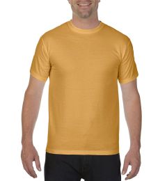 24 Wholesale Men's Monarch Yellow Short Sleeve T-Shirts, Size Large