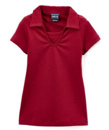 12 Wholesale Girls Burgundy Uniform Top Size 4/5