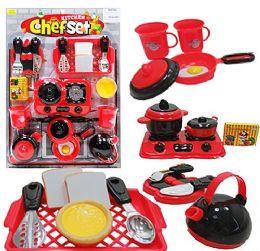 6 Pieces 21 Piece Kitchen Chef Sets - Toy Sets