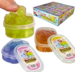 12 Wholesale Color Pudding Slimes W/ Cubes