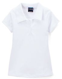 48 Wholesale Girls White Uniform Top In Assorted Sizes 4/5-18