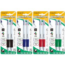 48 of 2ct pen with cushion grip 4-colors 1.00mm