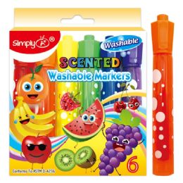 72 Wholesale Scented Washable Markers
