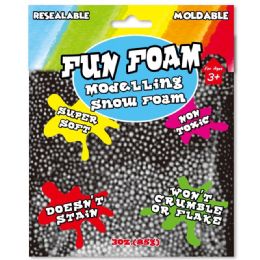 96 Units of Modeling Foam Snow Black - Clay & Play Dough