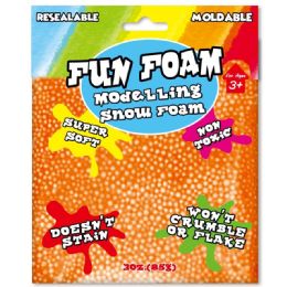 96 Units of Modeling Foam Snow Orange - Clay & Play Dough