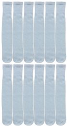 12 Pairs Yacht & Smith Women's Cotton Tube Socks, Referee Style, Size 9-15 Solid White - Women's Tube Sock