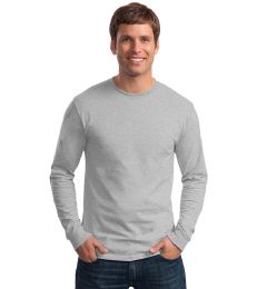 36 Pieces Men's Fruit Of The Loom Sport Grey Long Sleeve T-Shirts, Size Large - Mens T-Shirts