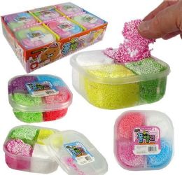 12 Wholesale 4-Color Bead Mud Slimes