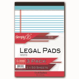 96 Wholesale Three Pack Legal Pad