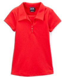 12 Pieces Girls Red Uniform Top In Size 4/5 - Girls School Uniform Shirts