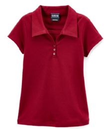 12 Pieces Girls Burgundy Uniform Top Size 12 - Girls School Uniform Shirts