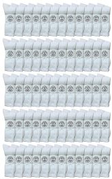 240 Pairs Yacht & Smith King Size Men's Cotton Terry Cushion Crew Socks, Sock Size 13-16 White - Big And Tall Mens Crew Socks