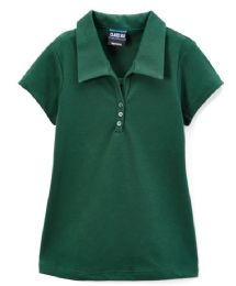12 Pieces Girls Hunter Green Uniform Top Size 10 - Girls School Uniform Shirts