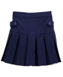 12 Wholesale Girls' Uniform Skirts In Navy, Size 14