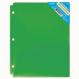 120 Pieces Two Pocket Poly Portfolio Translucent Green - Folders and Report Covers