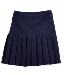 12 Wholesale Girls' Navy Uniform Skirts In Sizes 16-18
