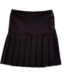 12 Wholesale Girls' Uniform Skirts In Black, Size 16-18