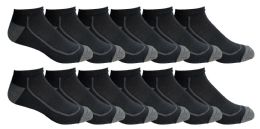 12 Units of Yacht & Smith Mens Cotton Ankle Socks, No Show Athletic Socks - Mens Ankle Sock