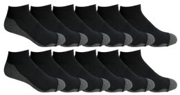 12 Pairs Yacht & Smith Mens Cotton Ankle Socks, No Show Athletic Socks - Mens Ankle Sock