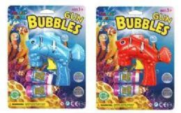 36 Wholesale Fish Gun Bubbles With 2 Refill