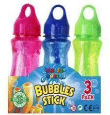 24 Wholesale 3 Pack Bubble Sticks