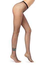 36 Wholesale Womens Fishnet Pantyhose, High Waisted Mesh Stockings, Black, Queen Size