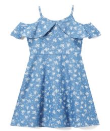 6 Pieces Girls' Denim Dress In Size 7-14 - Girls Dresses and Romper Sets