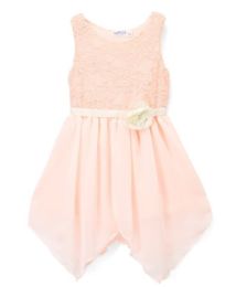 6 Pieces Girls' Blush Chiffon Dress In Size 4-6x - Girls Dresses and Romper Sets