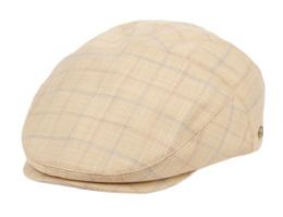12 of Cotton Slim Fit Six Panel Check Ivy Caps In Khaki