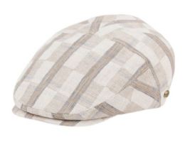 12 of Cotton Slim Fit Six Panel Check Ivy Caps In Gray