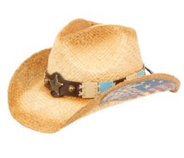 12 Pieces Fashion Cowboy Hats With Trim Band And Studs - Cowboy & Boonie Hat