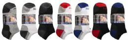 48 Wholesale Men's 2 Pack Ankle Solid Colors, Sock Size 10-13