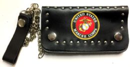 6 Pieces Official Licensed Us Marines Biker Wallet - Wallets & Handbags