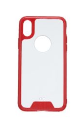 12 Wholesale For Iphone X Clear Case Red