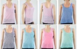 72 Pieces Women's Assorted Color Tank Tops - Womens Camisoles & Tank Tops