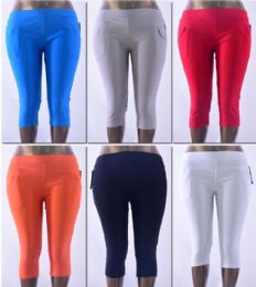 72 Pieces Women's Millennium Capri Plus Size, 1X-3x - Womens Capri Pants
