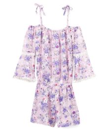 6 Pieces Girls' Rayon Romper In Size 4-6x - Girls Dresses and Romper Sets