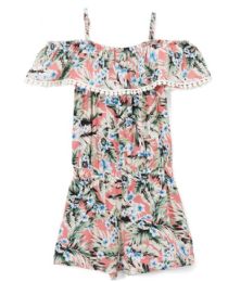 6 Pieces Girls' Rayon Romper In Size 7-12 - Girls Dresses and Romper Sets
