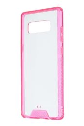 12 Wholesale For Galaxy Note 8 Clear Case Pink