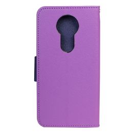 12 Wholesale For E5 Plus Purple Wallet Case