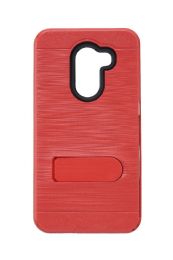 12 Wholesale For Alcatel A30 Fierce Metallic Kickstand Case Red
